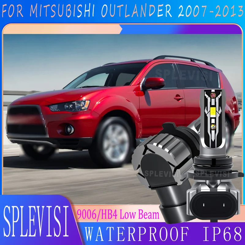

Confident Night Driving 9006 waterproof Low Beam Headlight LED Bulbs For Mitsubishi Outlander 2007 2008 2009 2010 2011 2012 2013