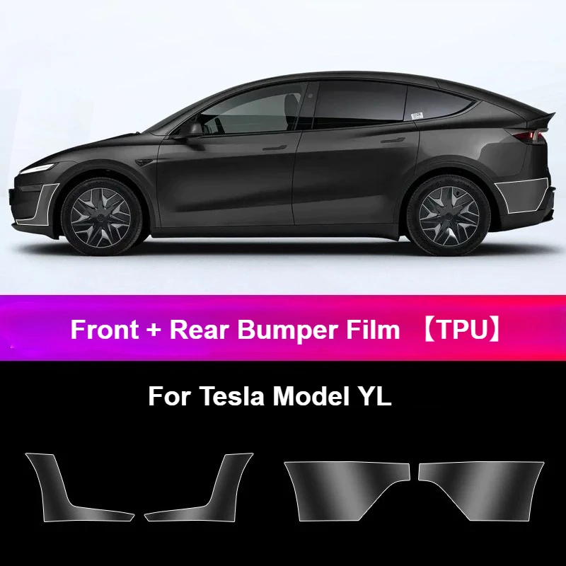 Kratzfeste Klarsichtfolie für Tesla Model Y Juniper 6-Sitzer Model YL Autotürkanten & Stoßfänger Lackschutzfolie (PPF) ClearTPU – Detail 15