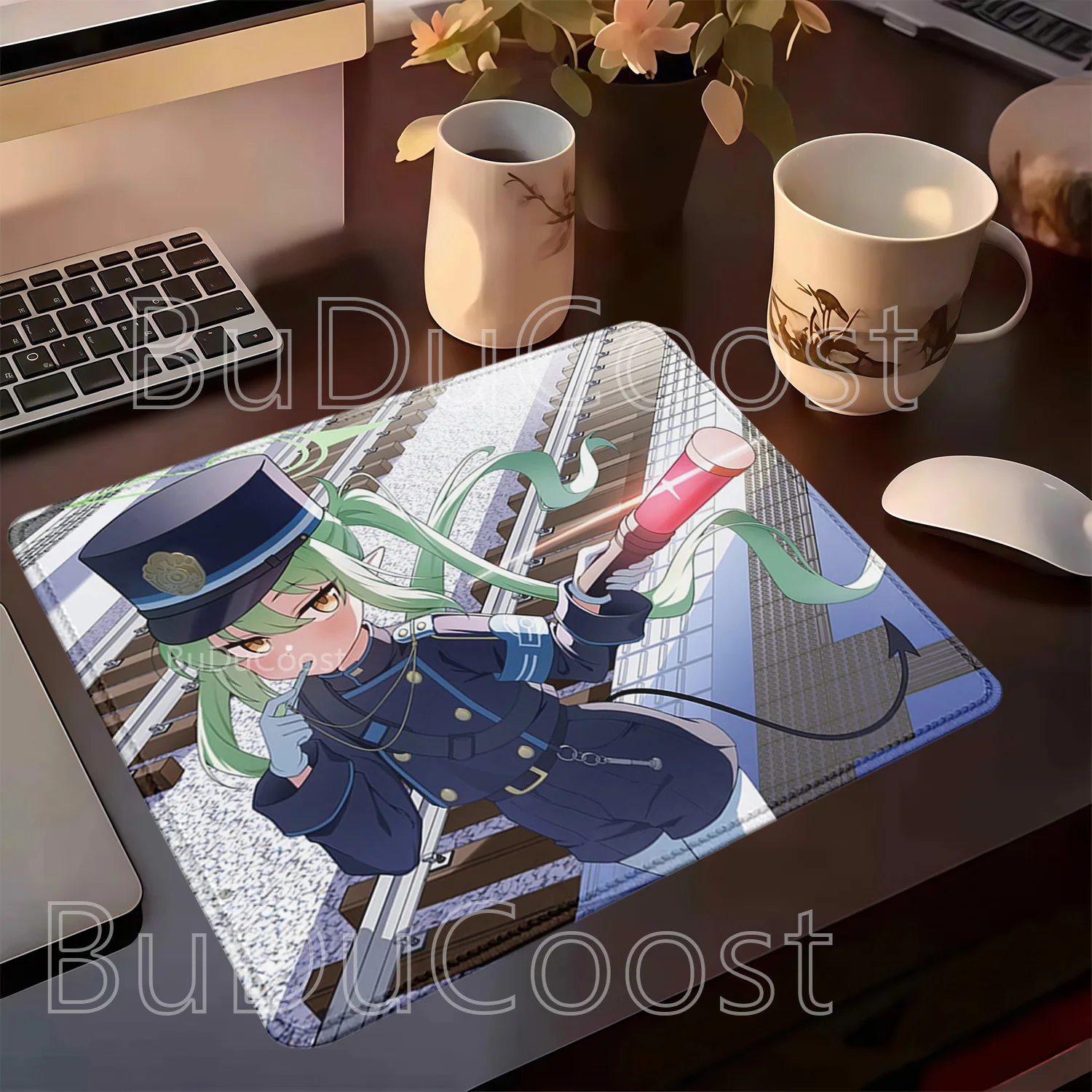 Tachibana nozomi Tachibana hikari Blue Archive Small size Mousepad PC Gaming HD printing Anime girl Mouse Pad Keyboard Desk Mat view 3