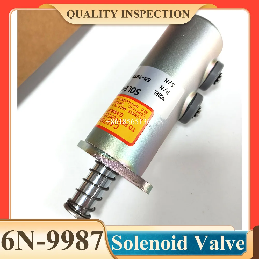 6N-9987 6N-9988 Fuel Shut Off Solenoid for Excavator 225 225B SR4 3208 6N9987 24VDC