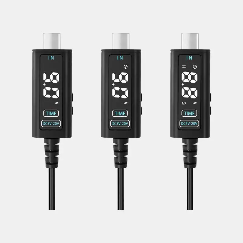 USB Type C To DC 5.5 2.5MM Adjustable Voltage Cable Support 5V 12V 20V Fast Charging For Router Optical Modem Notebook Power Sup