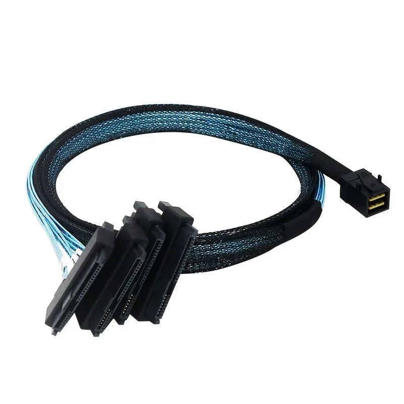 New HD1 to 4Mini SAS Cable SFF8643 To 4SAS Hard Drive 29P 8482 Server 12G Data Cable