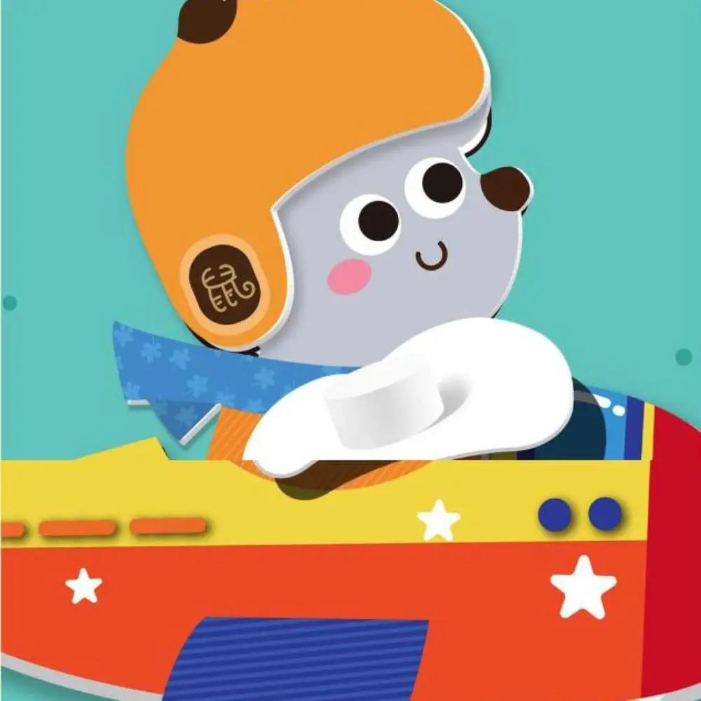 

Educational Toys 3D Stereoscopic Sticker Handmade Self-adhesive DIY Paste Material Kit Cute Montessori Animals Sticker Book Kids