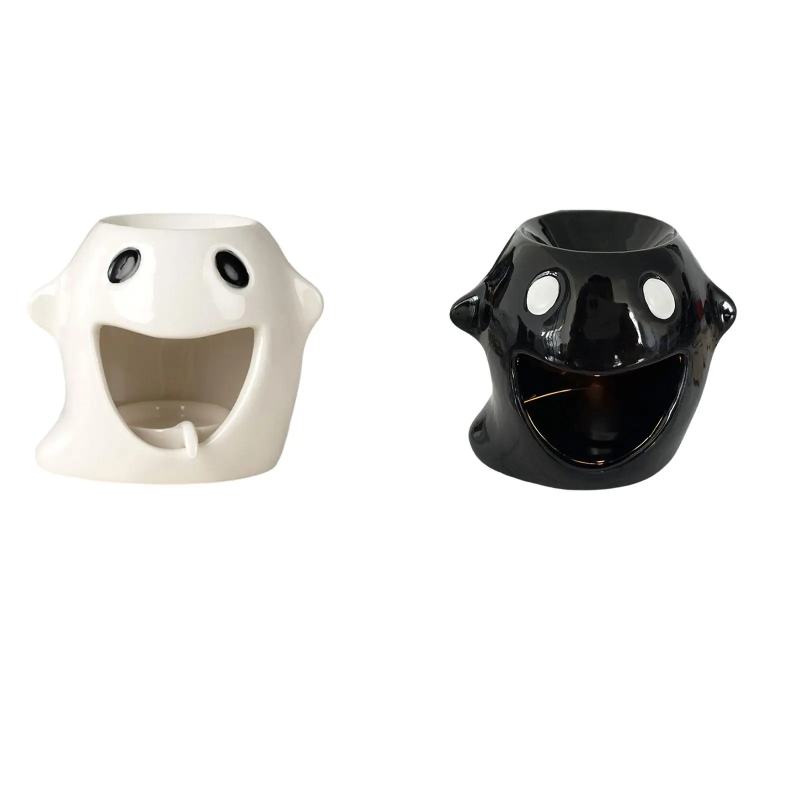 Ceramic Essential Oil Burner Wax Melt Burner Tealight Candle Holder Fragrance Diffuser for Home Office Bedroom Yoga Spa