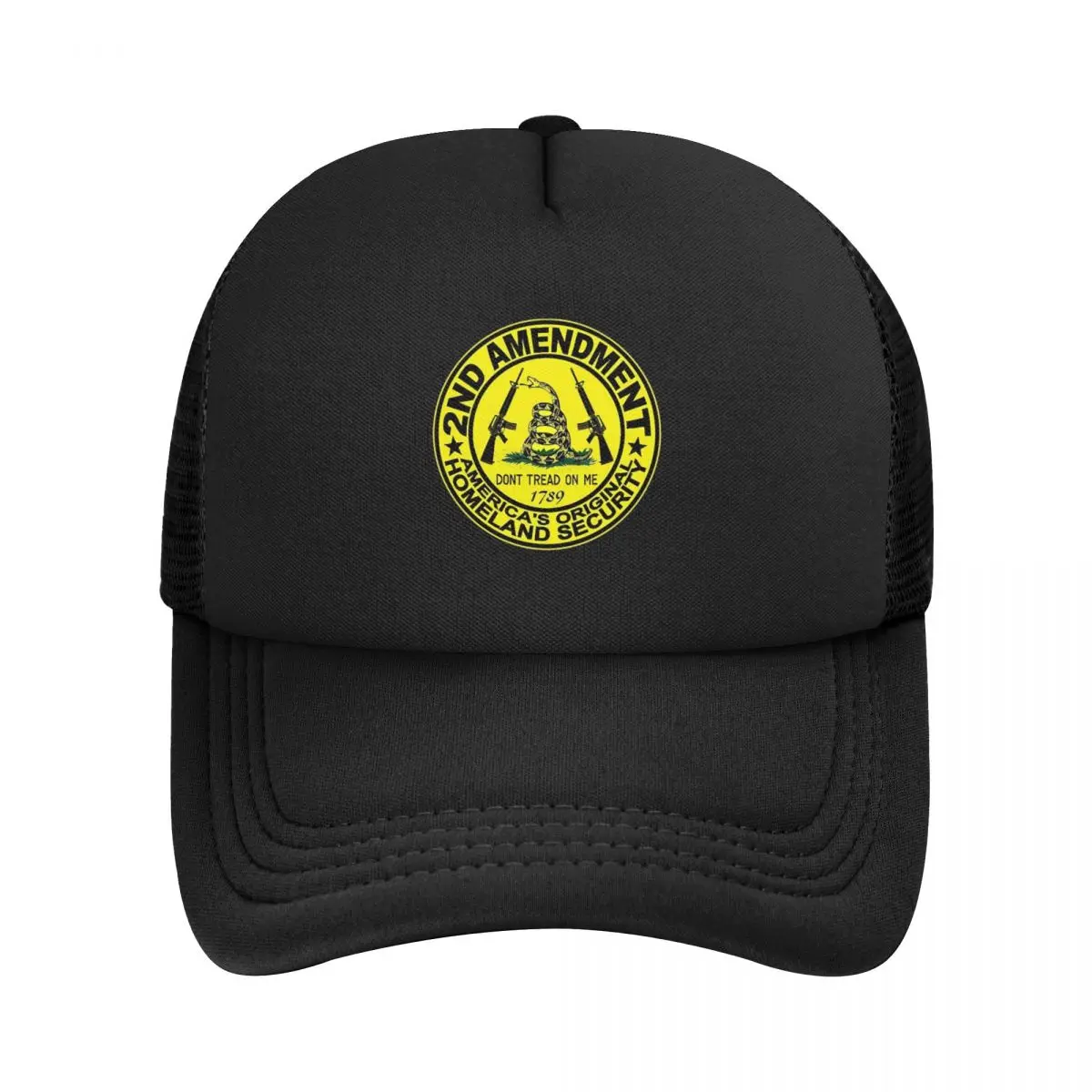 

2nd Amendment Don't Tread On Me Gun Cap Vintage Military Firearm Hats Trucker Hat Golf Hats Snapback Mesh Baseball Caps Summer