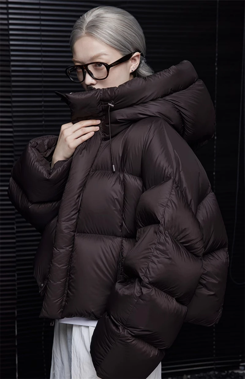 ZAROY Winter Women Cotton Jacket Coat Casual Solid Hooded Outwear Parkas Korean Style Zipper Pocket Thickened Warm Outerwear