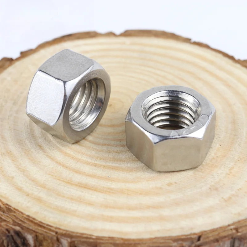 Tuerca hexagonal UE EE. UU. Reino Unido 304 acero inoxidable 4-40 6-32 8-32 10-24 12-24 1/4-20 3/4 pulgadas rosca fina gruesa UNC tuercas hexagonales tornillos perno