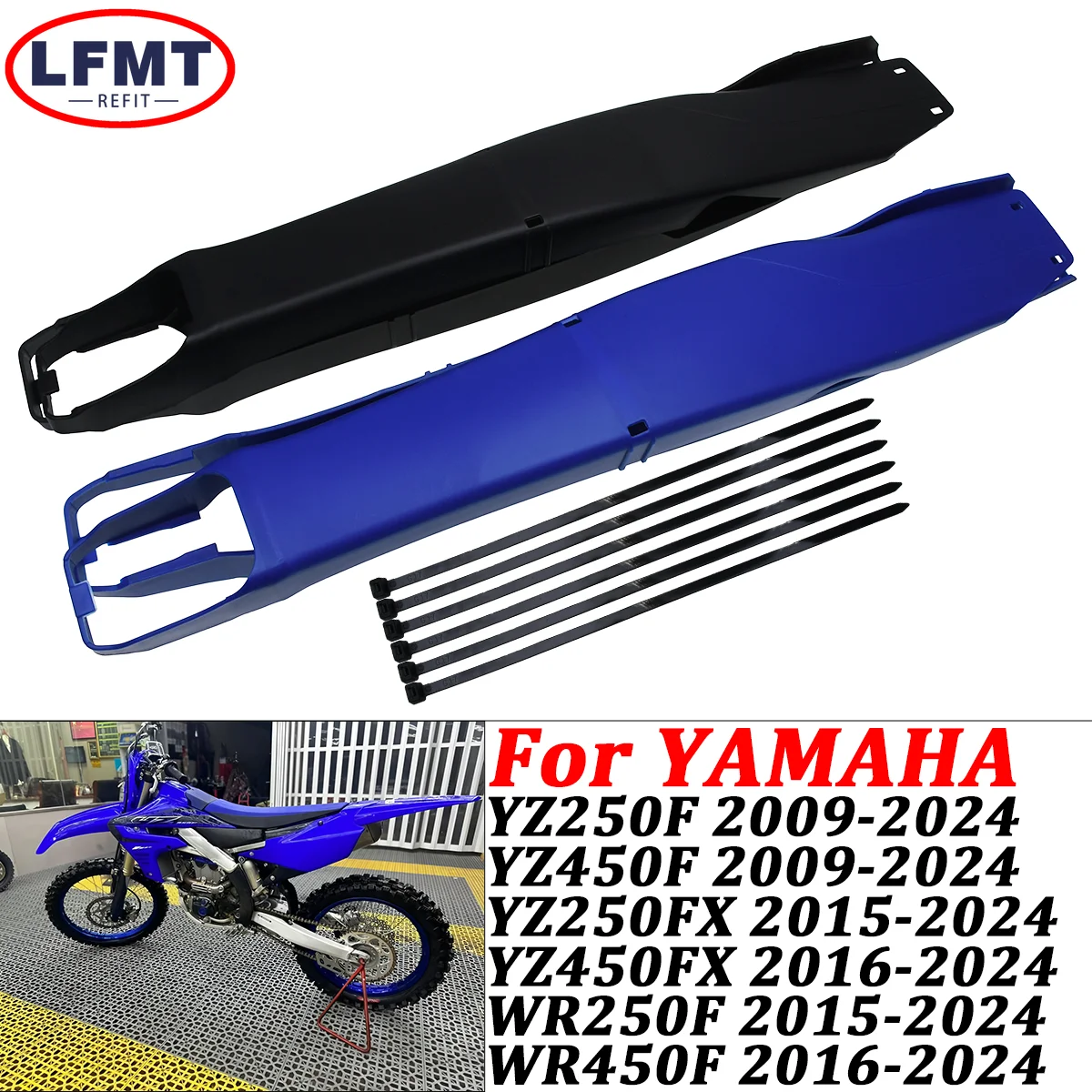 

Motorcycle Accessories Swingarm Protector Guard Cover For YAMAHA YZ250F YZ450F YZ250FX YZ450FX WR250F WR450F 2009-2024 Dirt Bike
