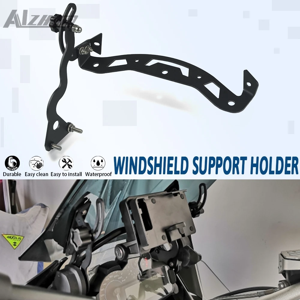Motorcycle R1250 Gsa Windscreen Bracket For BMW R1200GS R1250GS LC Adventure 2014-2023 Windshield Strengthen Holder Mount Kit