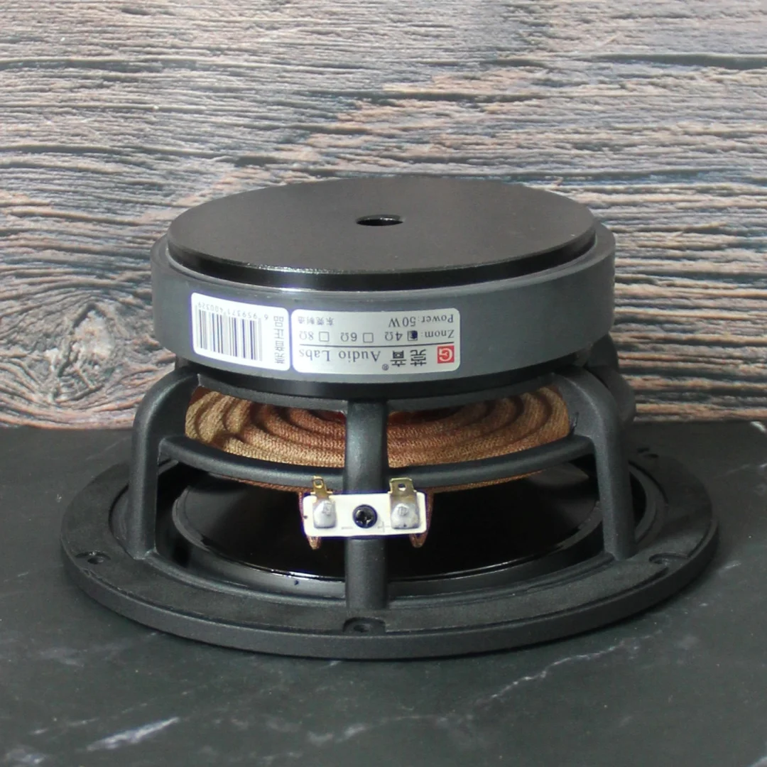 AudioLabs Altoparlante Mid-Bass da 6,5 pollici 50W RMS Cono in alluminio ceramico Driver HiFi 4/8Ω per sistemi audio fai-da-te