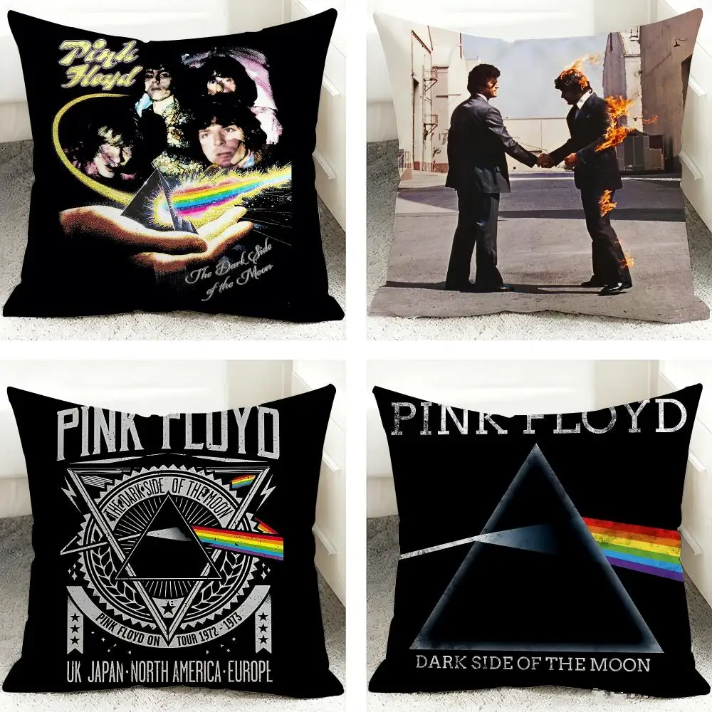 P-Pink Rock F-Floyd BAND Cushion Cover 40x40cm Square Decorative Sofa Cushion Cover Bedroom Living Room Home Decor Gift
