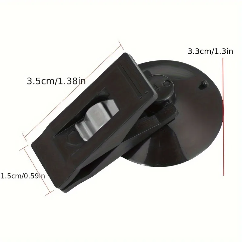 2/4Pcs Multi-Function Car Windows Suction Cup Clips Removable Holder for Sun Visor Curtain Towel Ticket Car Glasses Storage Clip view 3