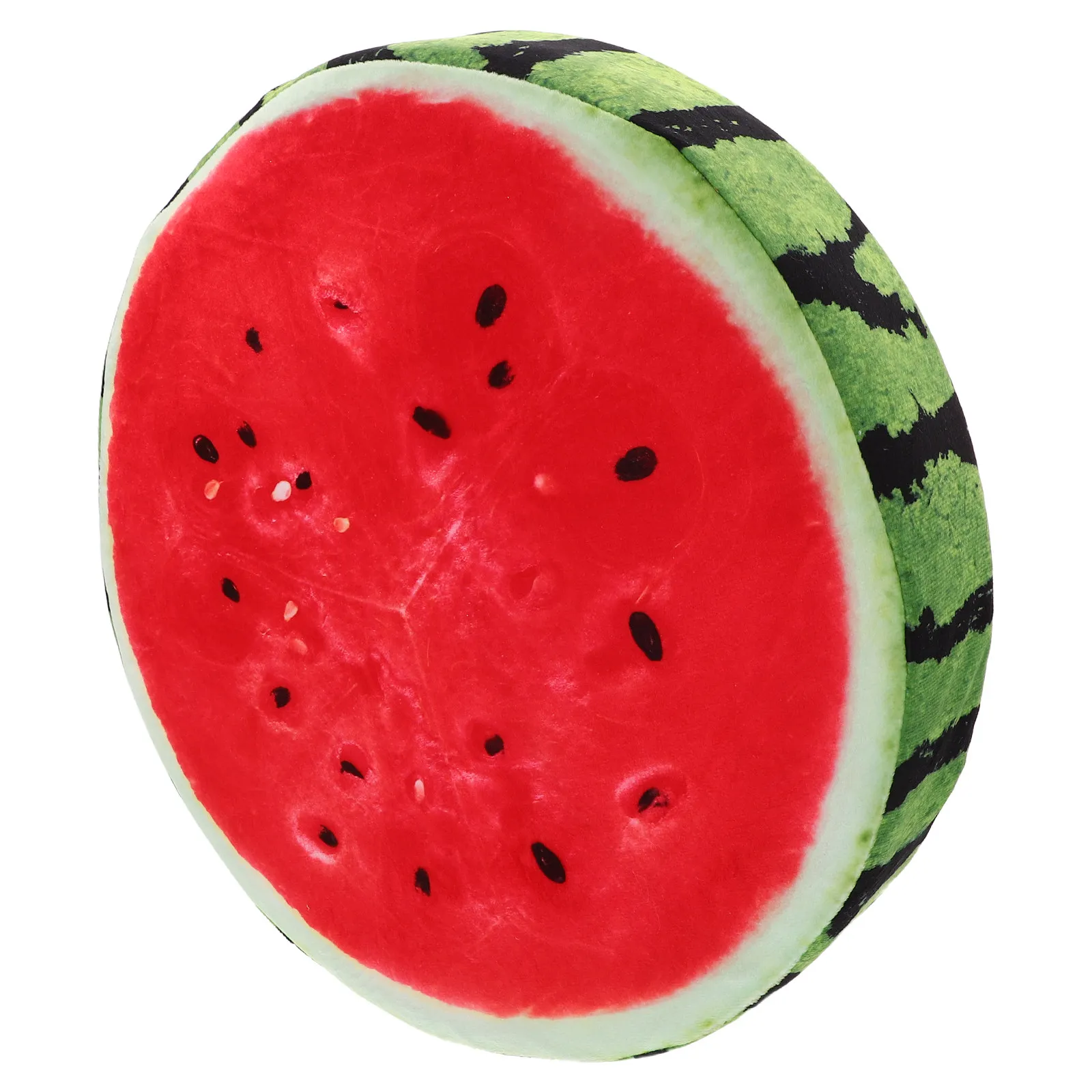 3D Watermelon Pillow Cushion – Soft Round Decorative Throw Pillow for Living Room, Bedroom, Sofa