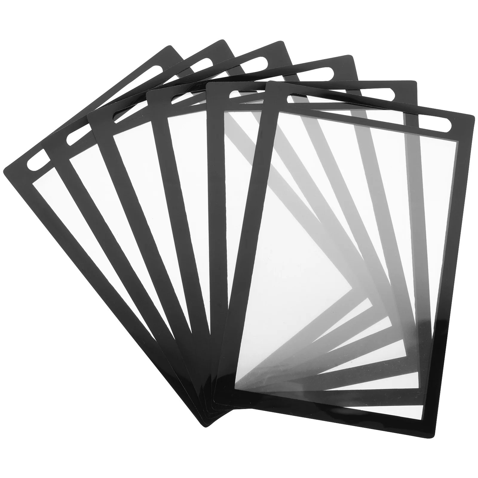 

6Pcs PVC Card Protectors Transparent Photo Covers for Game Pictures Photos Coupons Collectibles Table Card Protectors