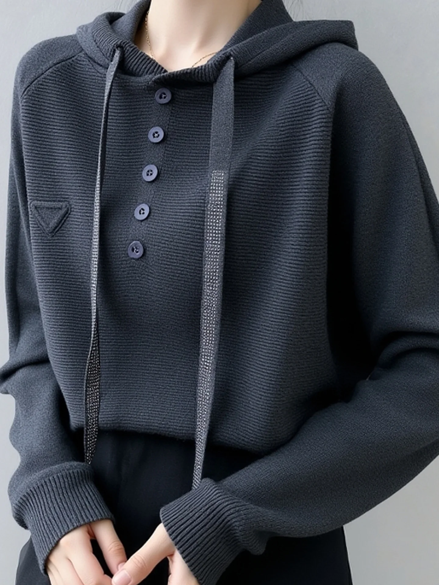 Coréen Sle à capuche Camere tricots Long Sve doux confortable à la mode polyvalent hiver pull doux confortable laine irt