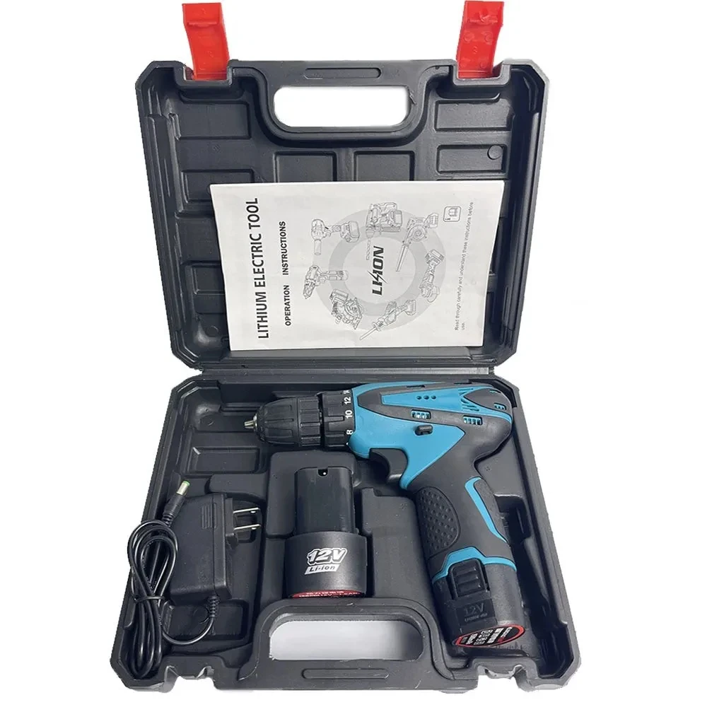 hit productFactory Price High Quality 12V Brush Mini Electric Hand Drill Rechargeable Cordless Screwdriver Keyless OEM Industria