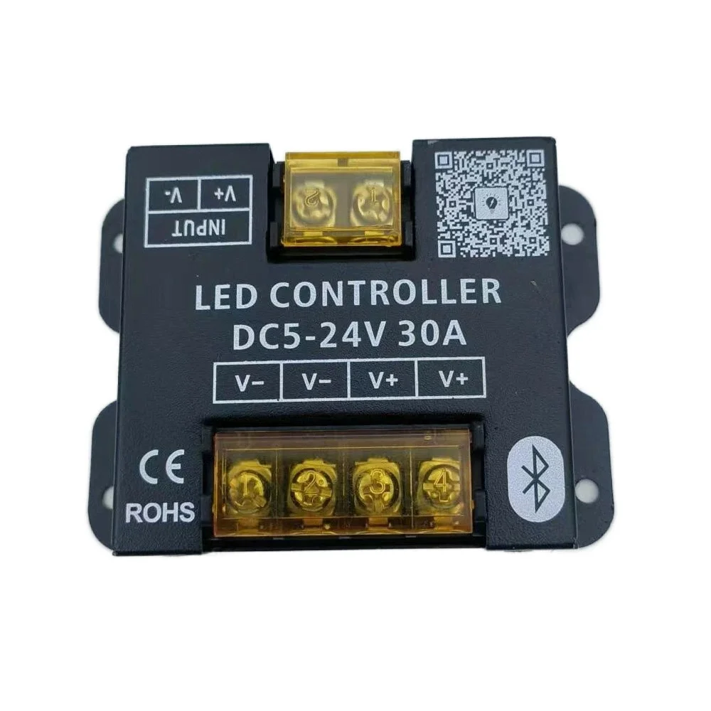 DC12-24V 30A 360W Mobile phone app Bluetooth connection LED Strip Controller dimmer With RF Touch Remote Use For LED Light