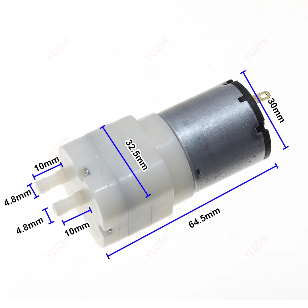 Mini Air Pump -60kPa to 100kPa DC 5V 6V 7.4V 9V 12V High Volume Air  Aeration Pump High Flow  Micro Diaphragm Pump