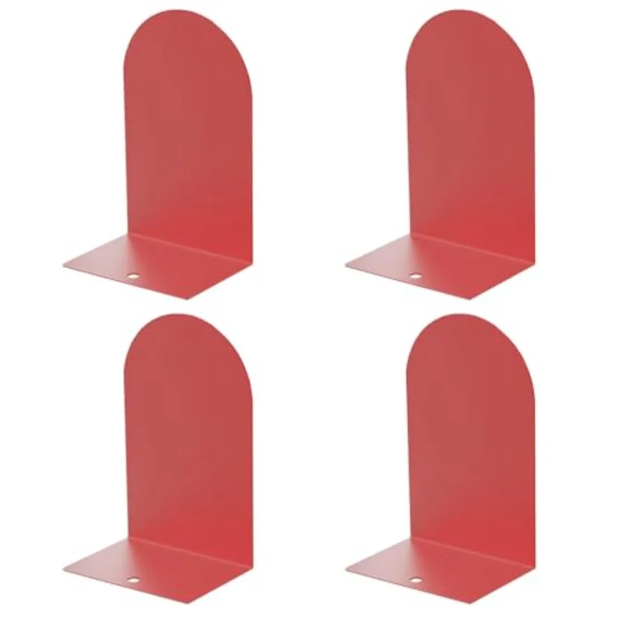 

Metal Book Ends, 4 Pack Bookends for Shelves, Book Holder for Heavy Books, Book End for Books, Decoration Bookend for Home Offi