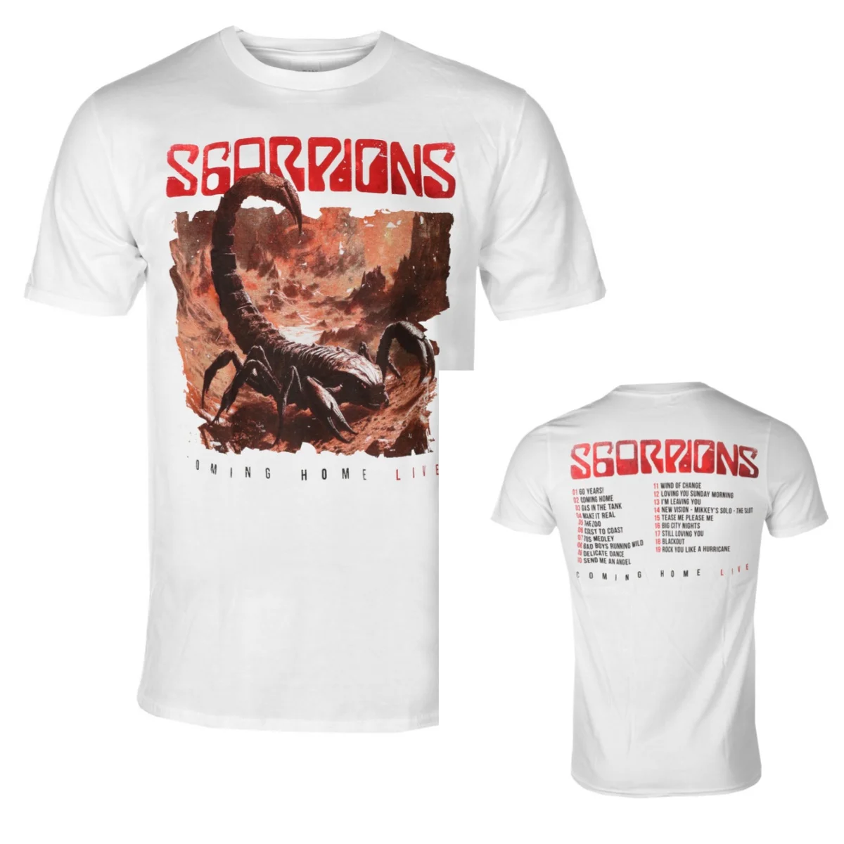 2026 Scorpions Graphic Cotton T-shirt Unisex Summer Short Sleeve Fashion Brand Tee Luxury Casual Vintage Tees