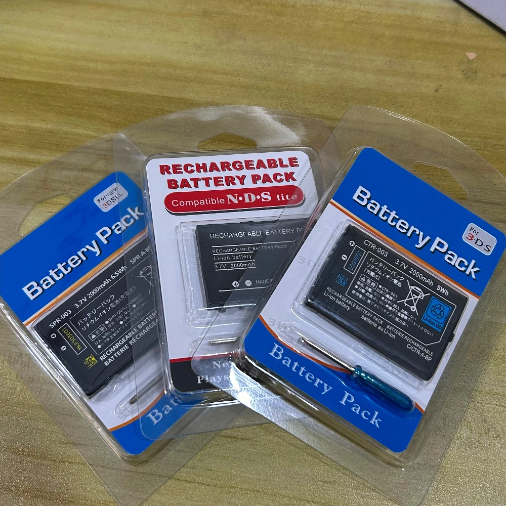 3.7 فولت CTR-003 NDSL SPR-003 بطاريات ليثيوم لنينتندو جديد 3DSLL 3DSXL N3DS 2DS GBA SP Gameboy لعبة وحدة التحكم خلية