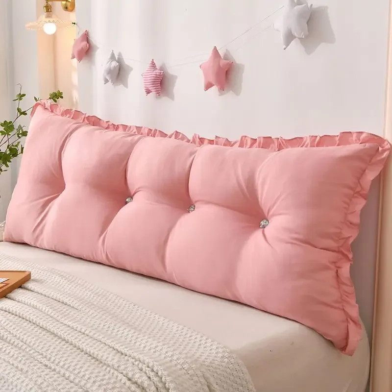 Bedhead Anti-collision Soft Cushion Nordic Style Double Large Backrest Can Be Dismantled and Washed Watching Drama Waist Support
