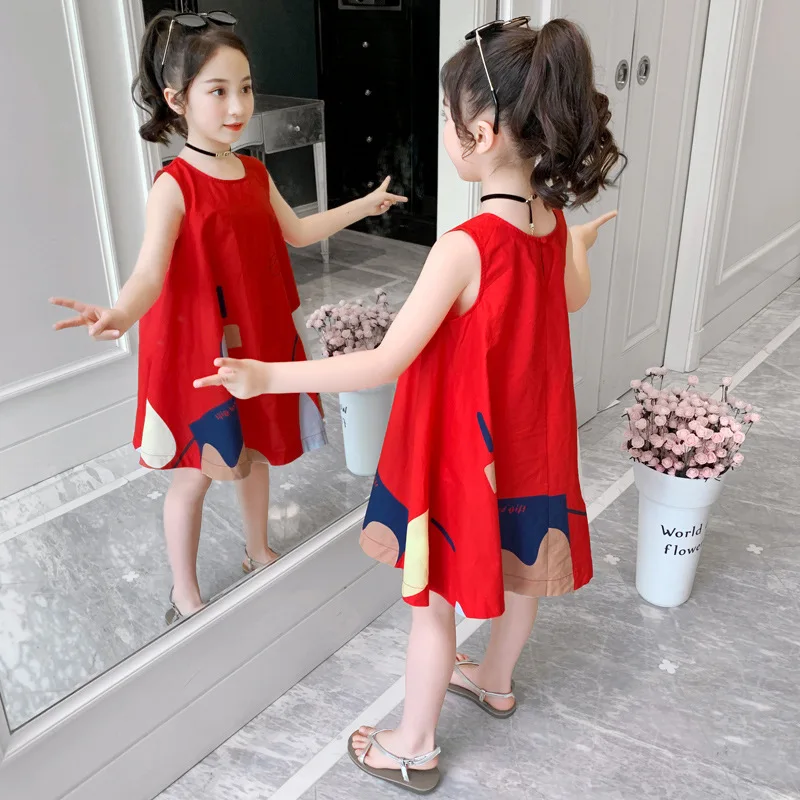 Girls Dress Summer 2023 Summer Fashionable Princess Dress for Kids Print Fruit Children Party Costume  Baby Toddler Clothes