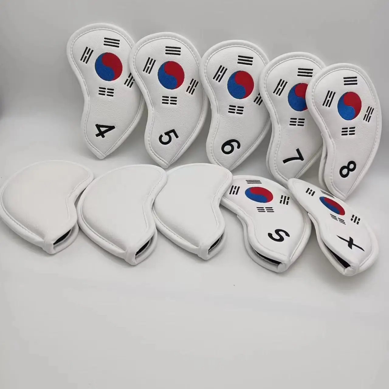 Golf Head Covers South Korea Flag Golf Headcovers  ,Golf Club Head Covers Fit Titleist,Callaway,Ping