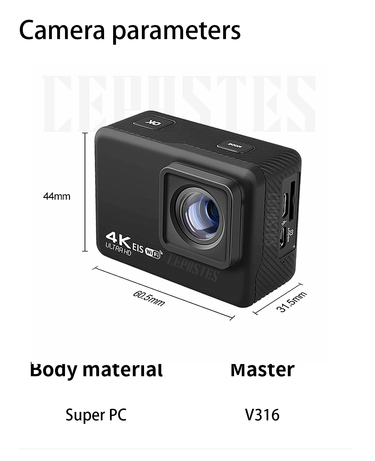 2023 NEW Action Camera 4K 60fps With Remote Control Screen Waterproof Sport Camera drive recorder Action cam photography cameras