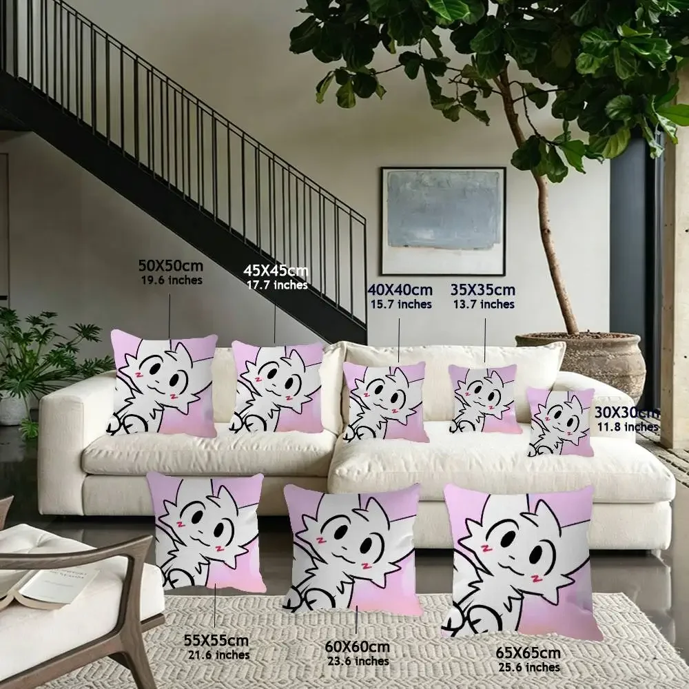 cartoon art funny Cute Cat kawaii Cushion Cover Decorative Pillow Sofa Home Decor Case Pillow Cases