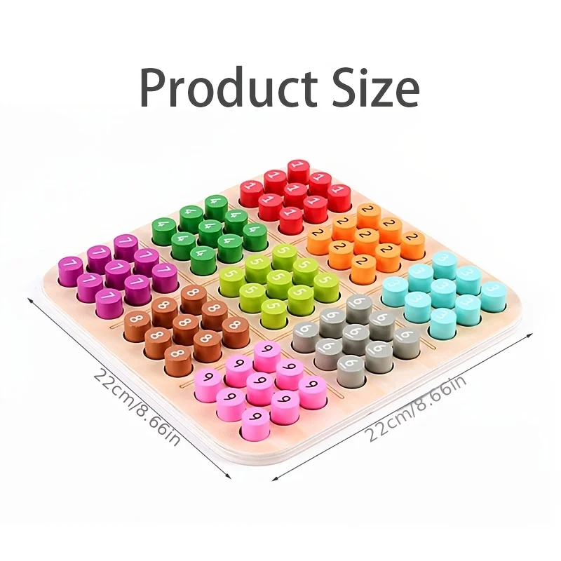 Kids Sudoku Games Chess Toys Cognitive Color Digital Board Party Games Educational Sudoku Puzzles Wooden Toys