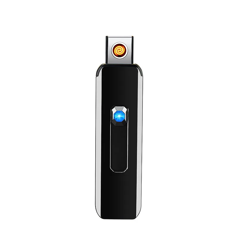 Flameless Cigarette Lighter, Cigarette Lighter, Double Sided, USB Charging, Tungsten Wire, Windproof, Button Style