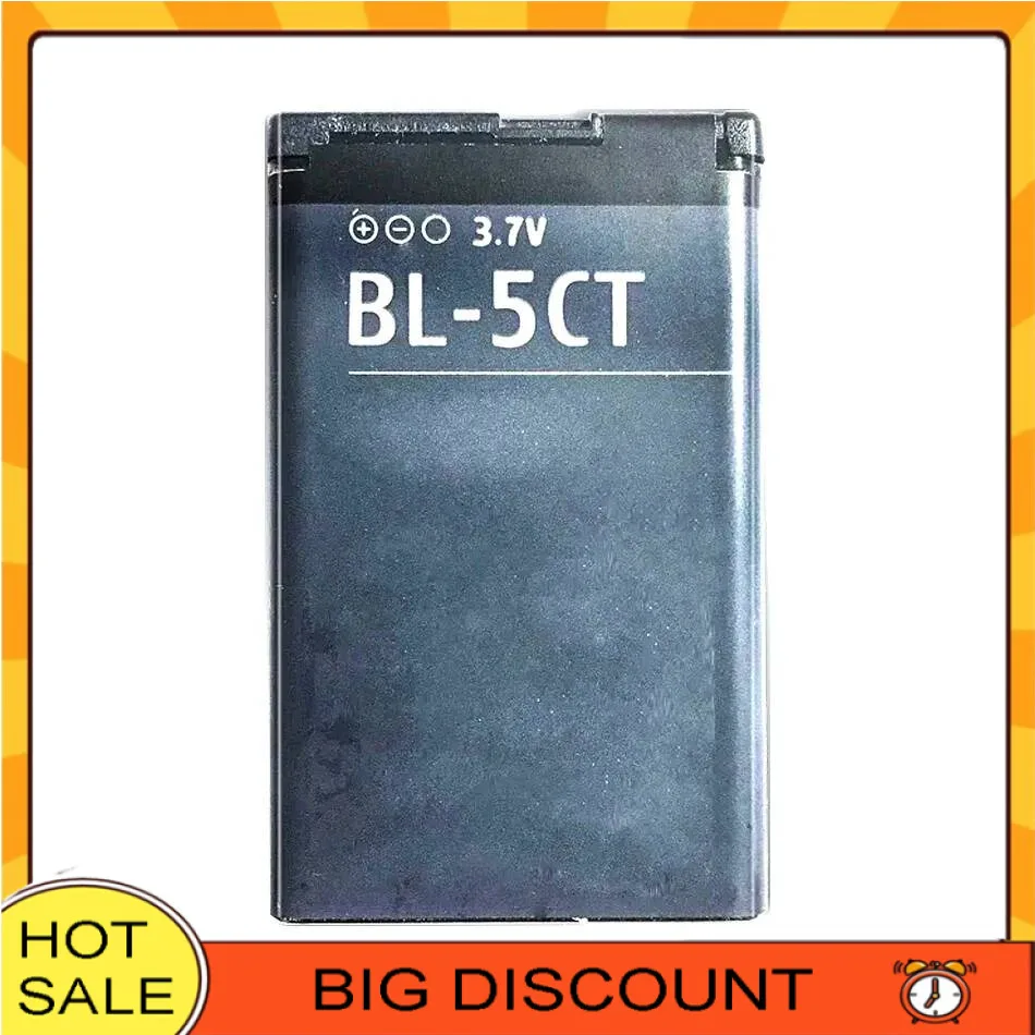 

Аккумулятор мобильного телефона BL-5CT 1050 мАч для Nokia 5220XM 6730 C5-00 C6-01 C3-01 6303C 5220 6730C C5 6303I BL 5CT