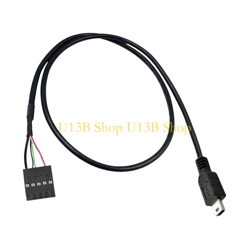 U13B Motherboard Header Adapter Cord USB 2.0 Mini 5Pin Male to 9Pin Female Conversion Cable Easy Storage Data Transfer Cable