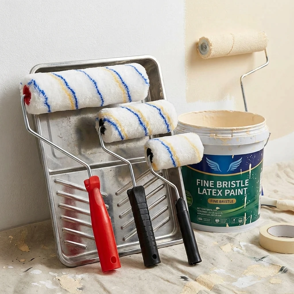 Fine Bristle Roller Brush Latex Paint Roller Brush Paint Roller Brush Brush Cleaning Kit Cleaning Pig Bristles Small Board Brush