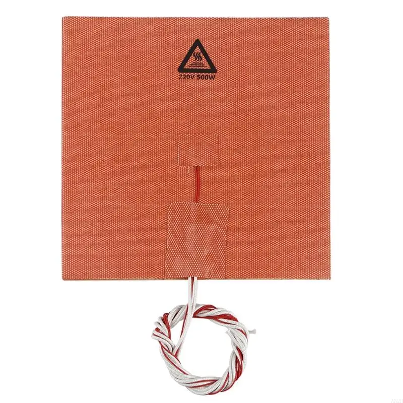 A52B 200x200mm 220V 500W Waterproof Silicone Heater Bed Pad Electric Heating Mat