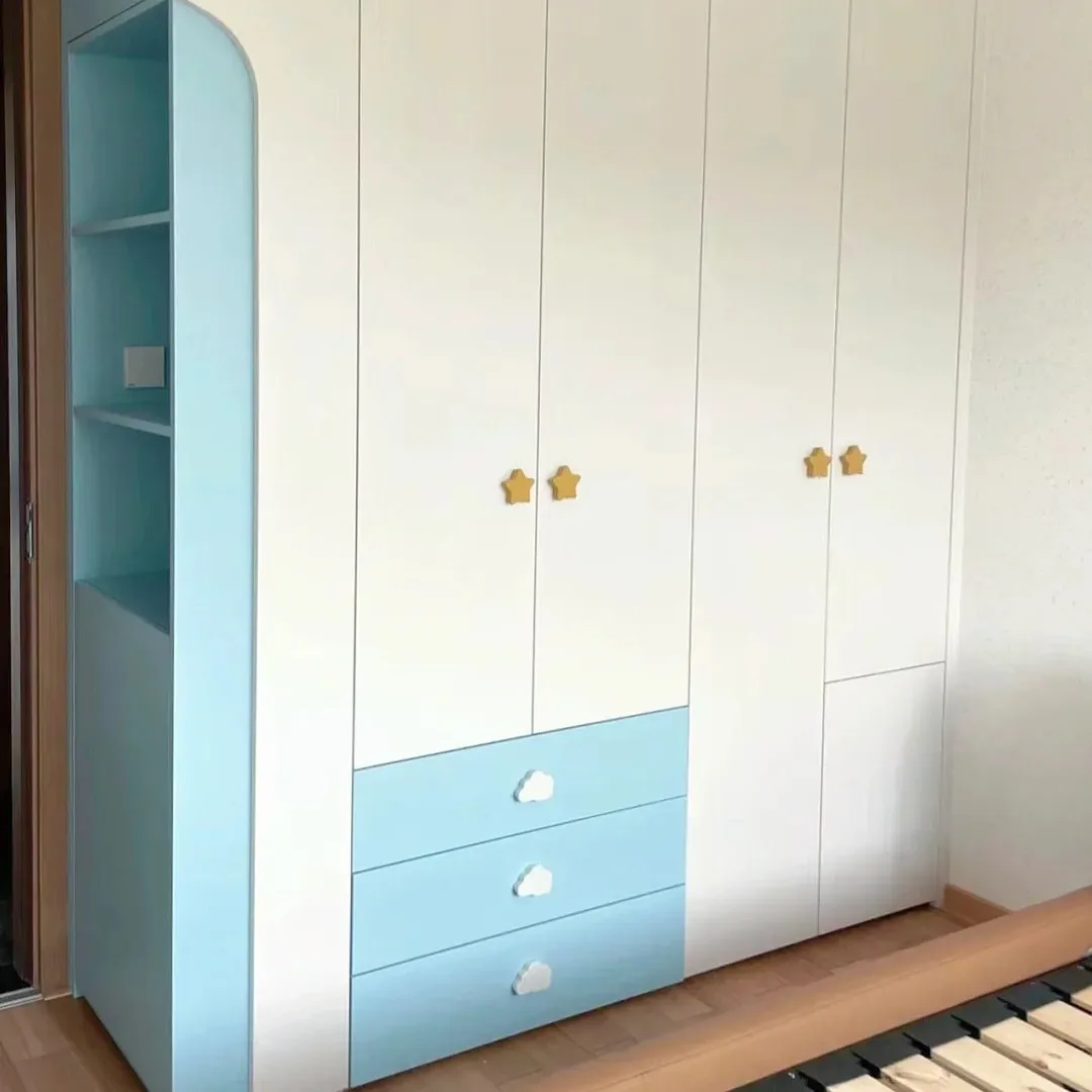 &Popular Eco-Friendly Durable Warm Formaldehyde-Free Children's Wardrobe Professionally Customized Modern Minimalist Wood Hotel