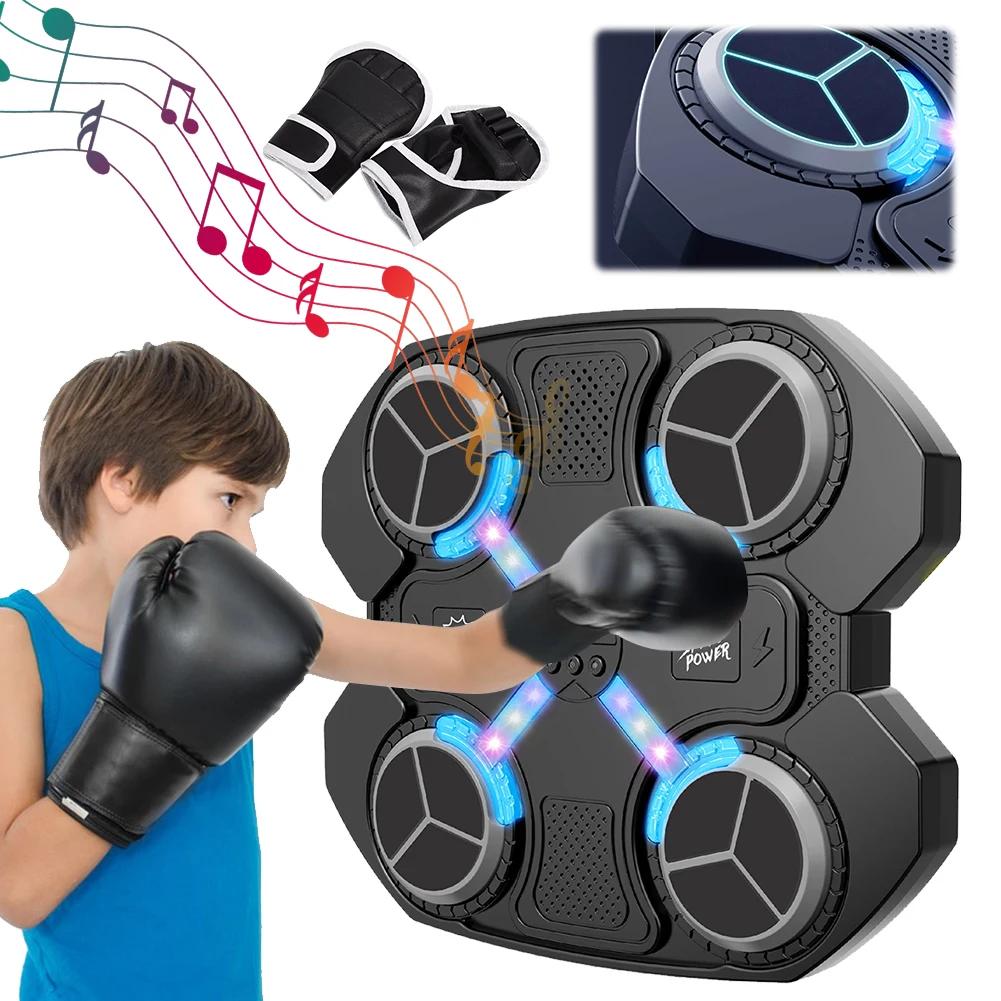 Smart Music Boxing Machine for Children Adult Boxing Wall Target Wall-Mounted Bluetooth-Compatible Music Boxing Machine Trainer