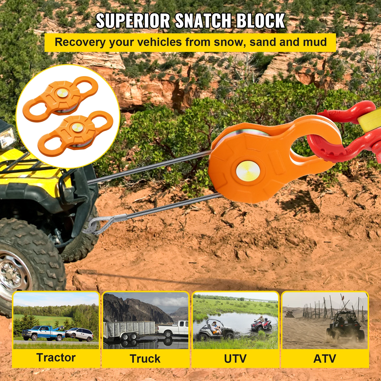 SucceBuy 2pcs 11T Snatch Block Adapt 0.55\