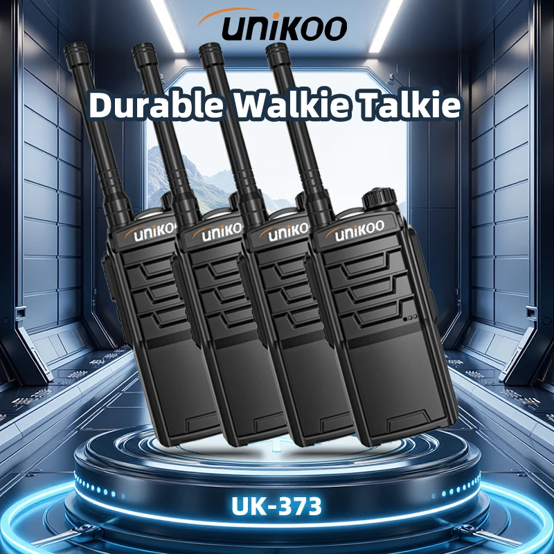 

UNIKOO UK373 Powerful Durableht Walkie Talkie 4 PCS 3-5Km Long Range Communication Equipment Two-way Radio stations