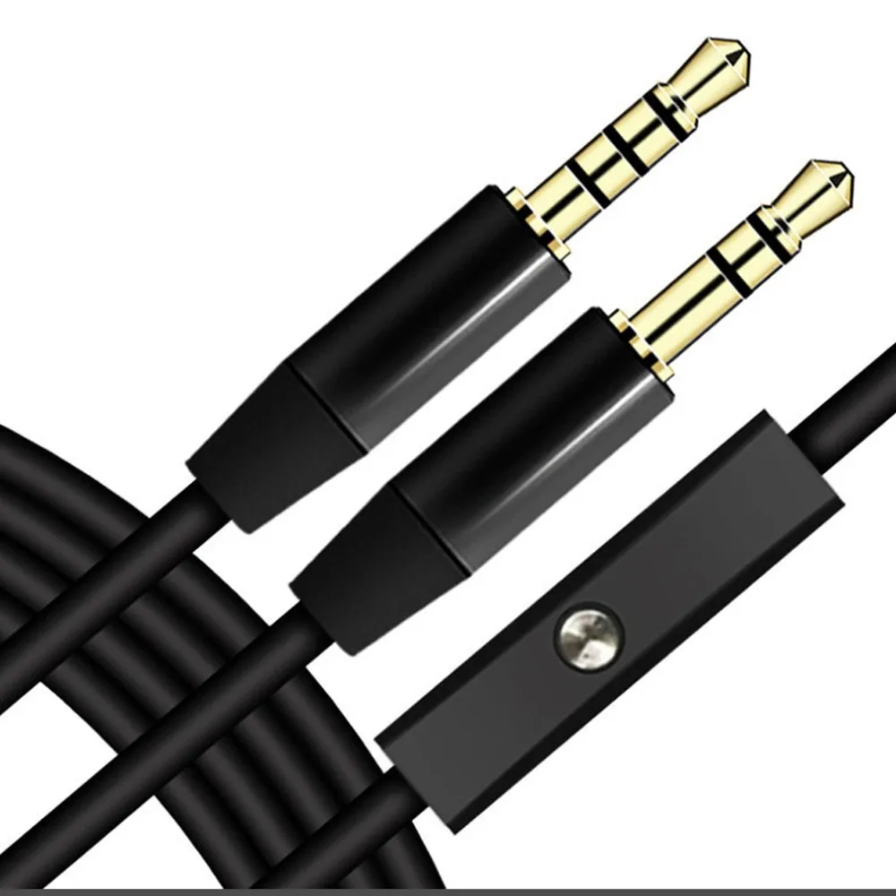 

1.2m 3.5mm Male To Male Audio Wire Control Headset Connection Line Aux Extension Cord Audio Extension Cable 3.5mm Extender Cord