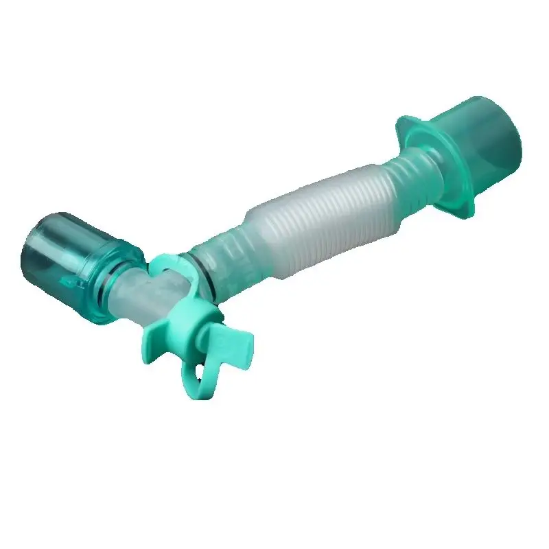 Catheter Mount Anesthesia Extension Tube Double Swivel Elbow Use Anesthesia Breathing Circuit with Gas Sampling Port