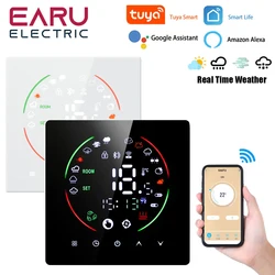 Tuya-Thermostat intelligent WiFi, chauffage au sol électrique, TRV, eau, gaz, bomicrophone, température, télécommande vocale, Google Home, Alexa