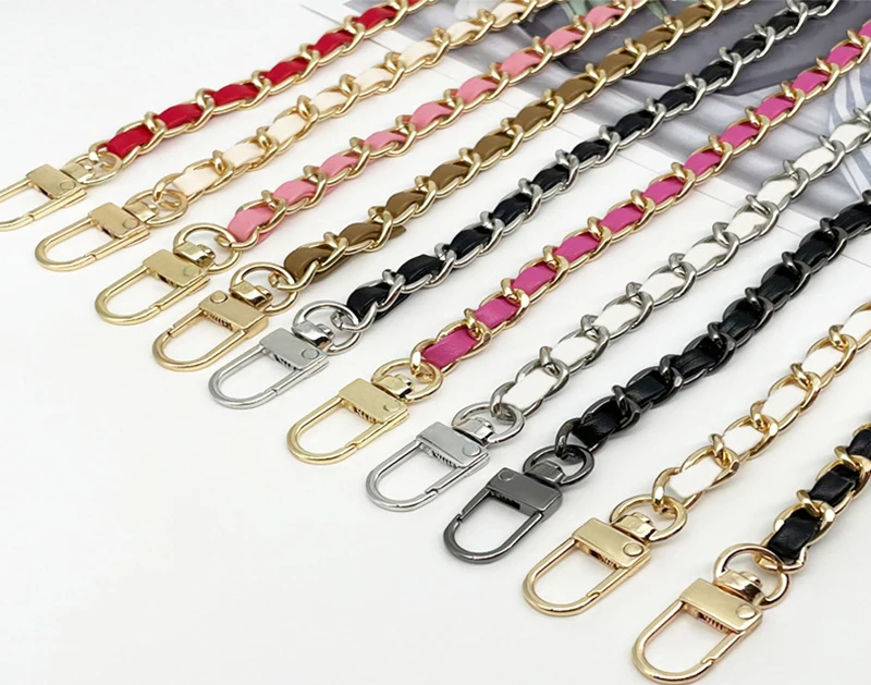 Gold/Silver/Black Bag Accessories Bag Chain Accessories for Handbags Leather Metal Shoulder Crossbody Bag Strap Snake Bags Parts