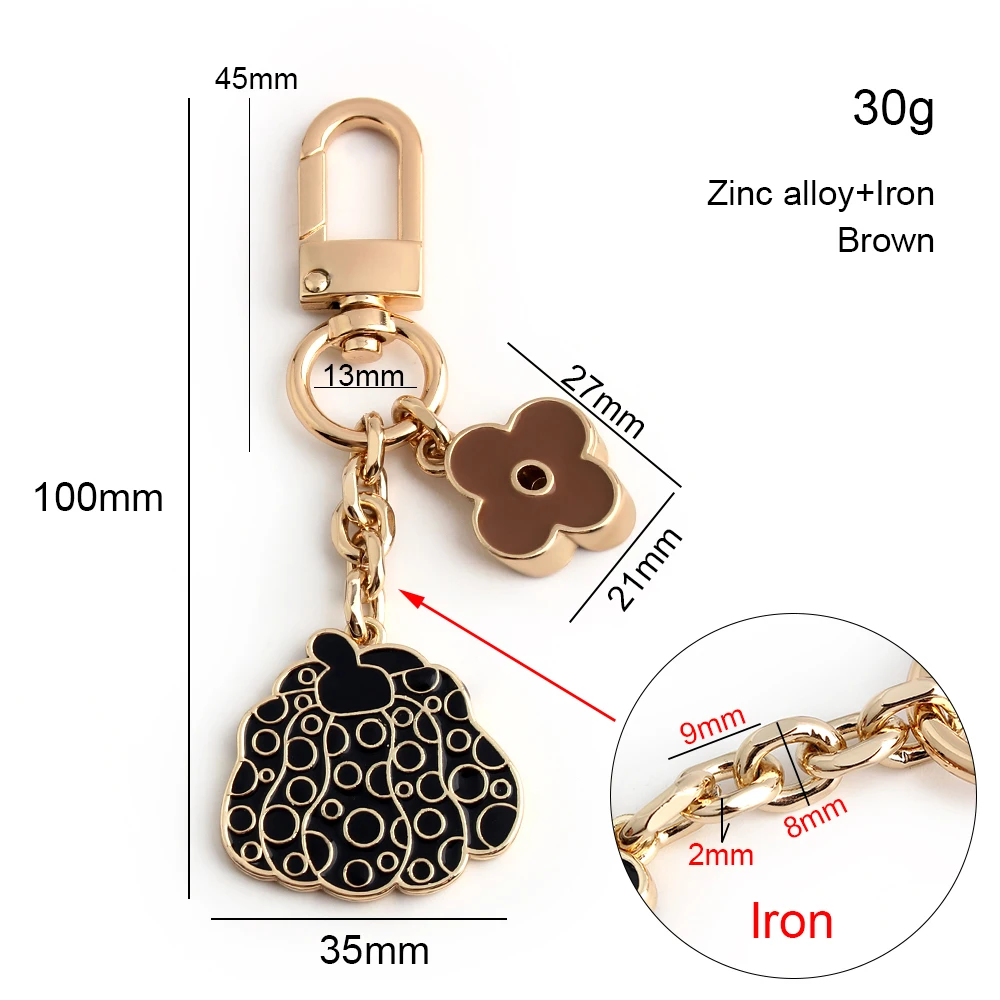 2/4/15PCS Pumpkin/Plum blossom Shape 100x35mm Key Chain Bags Car Key Pendant For Handbag Keyholder Purse DIY Gifts Accessories