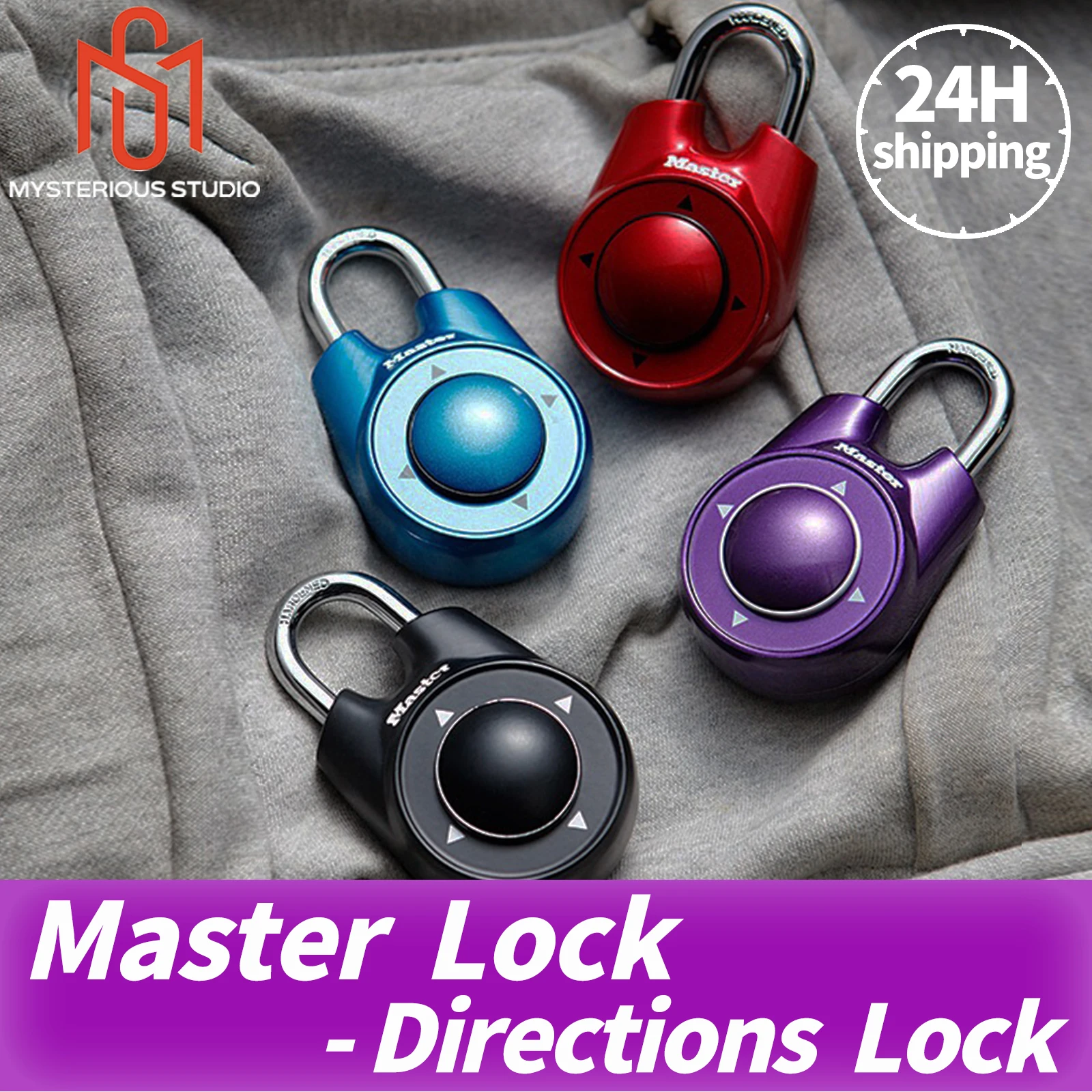 Master Lock Portable Directional Combination Password Padlock  Escape Room Locker Mechanism Game Props Exit Room Puzzle