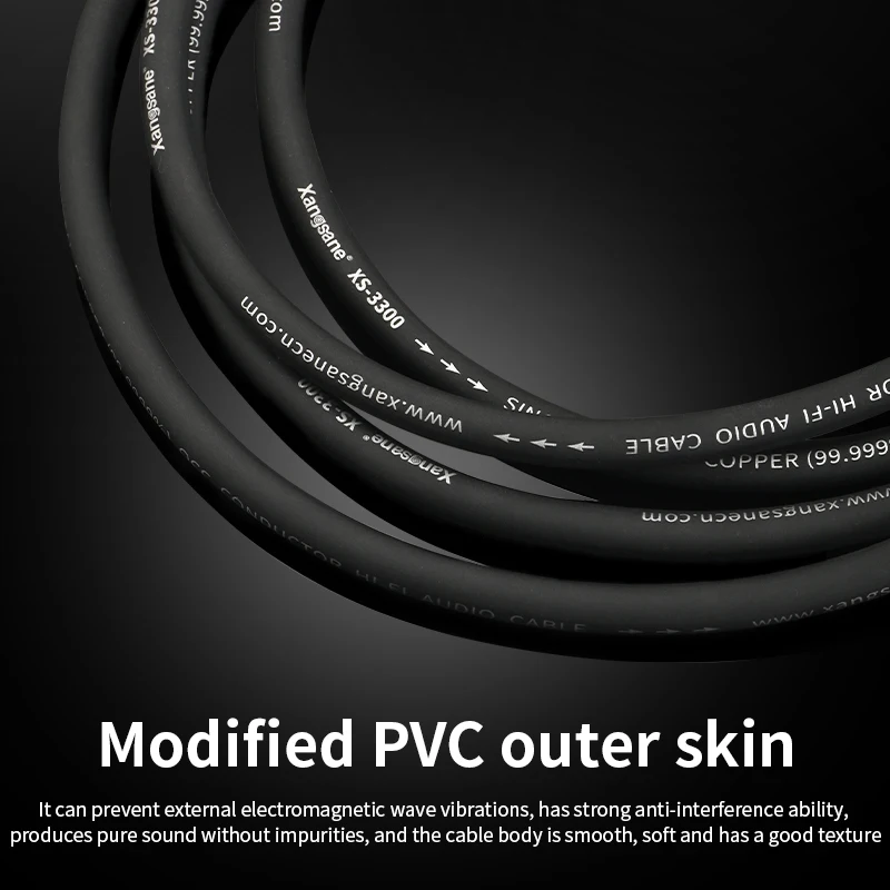 Сигнальный кабель RCA Lotus 6N, замороженный монокристаллический медный провод, позолоченный разъем RCA для подключения аудиооборудования