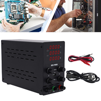 0-30V DC Power Supply 0-10A Regulated Power Supply with LED Display & Cooling Fan for Electronic Maintenance, Battery Charging