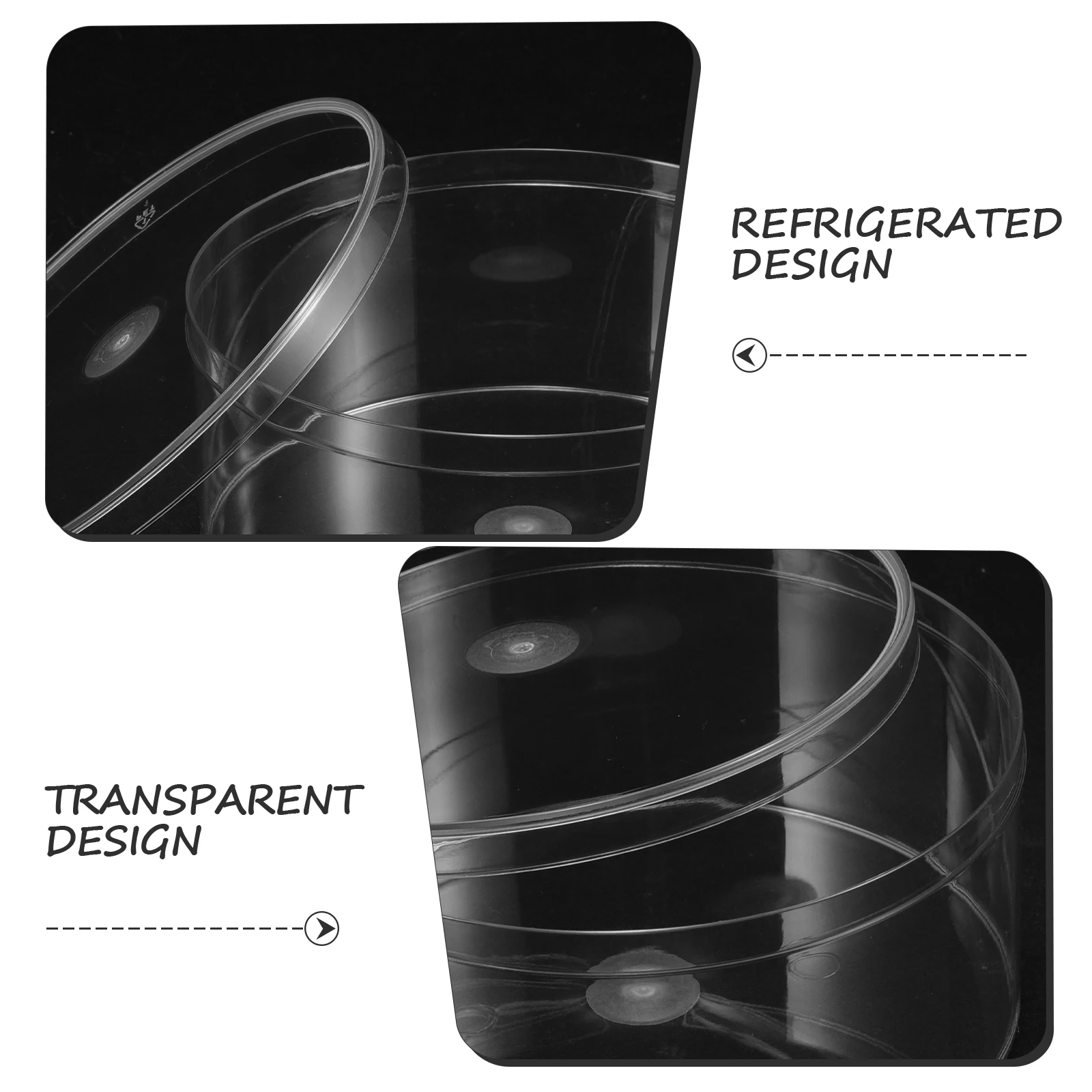

12 Pcs Food Grade PET Boxes Shatterproof Airtight Storage Containers for Cakes Candies Dried Fruits Nuts Safe Material