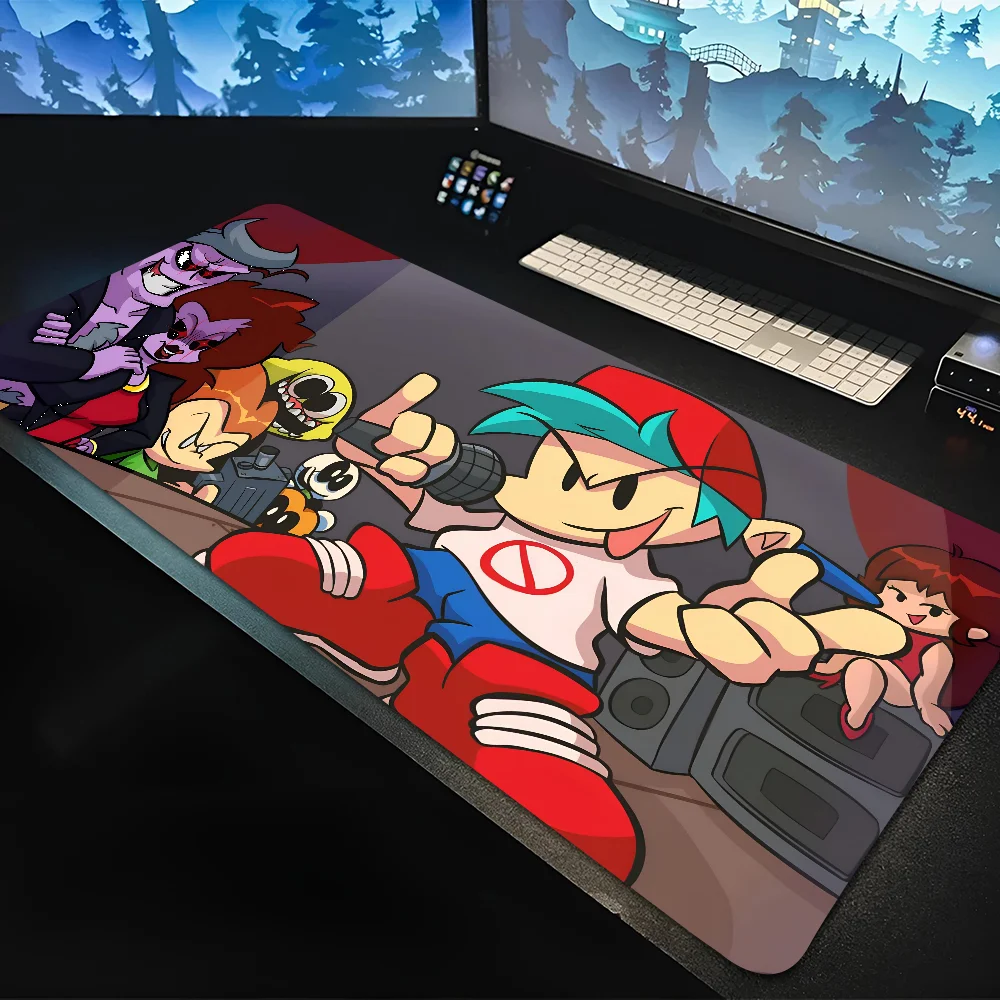 

1pc Friday Night Funkin Non-slip Mouse Pad Suitable For Office Computers Laptops E-sports Game Desk Mats XXL Keyboard